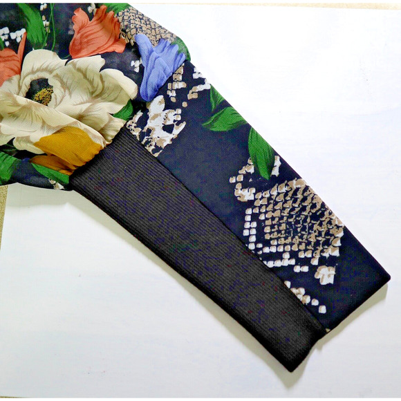 Cabi Size M Snake Charmer Blouse Semi Sheer Black Multi 3762 - Picture 9 of 12